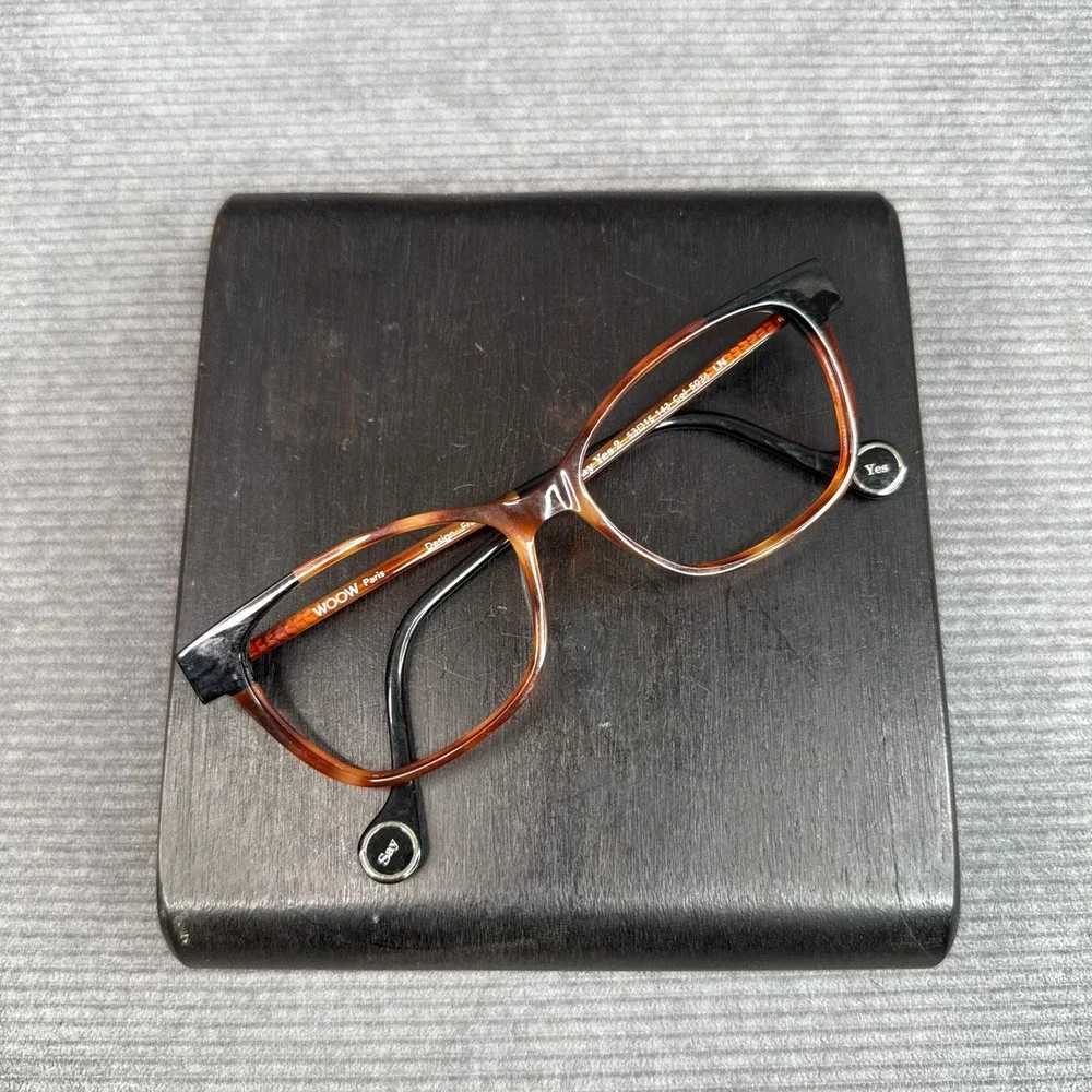 WOOW Paris Say Yes 2 Tortoise Black Eyeglass Frames 53-15-143 Col 5036 Designer